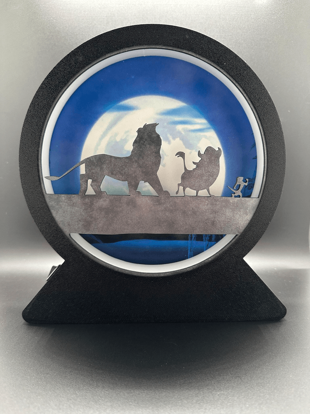Lampe 3D Personnalisée – Le Lion et Ses Amis